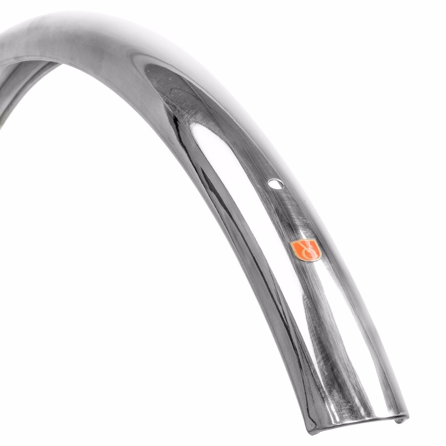 Silver & Black 700c Bike Fenders, 38mm Wide