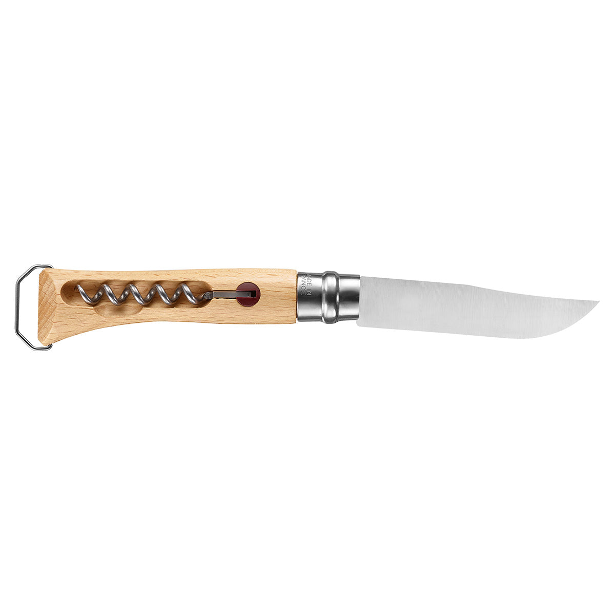 Opinel No.10 Stainless Steel Knife with Corkscrew